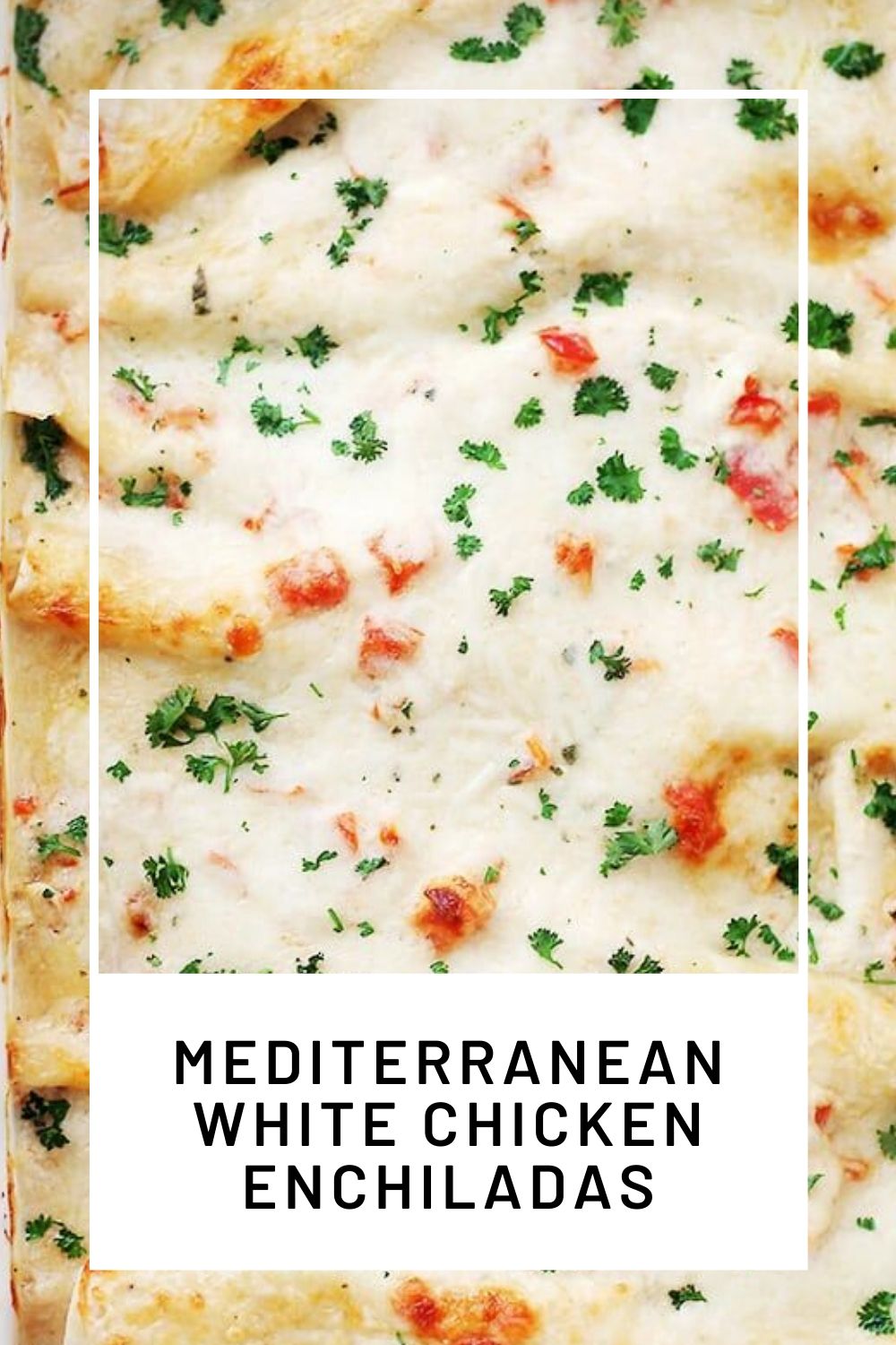Mediterranean White Chicken Enchiladas - Cooking Recipe