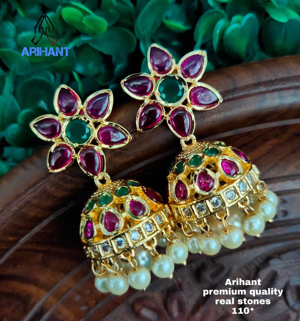 Amazon.com: Gram Gold Plated Traditional Golden Jhumka Earring Stylish Big  Jhumka for Women & Girls. (Design1) JFL Jewellery: Clothing, Shoes & Jewelry