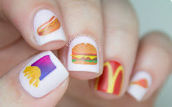nail fast weird manicures nails designs manicure wonderful bizarre inspired eat feast polish decal similar