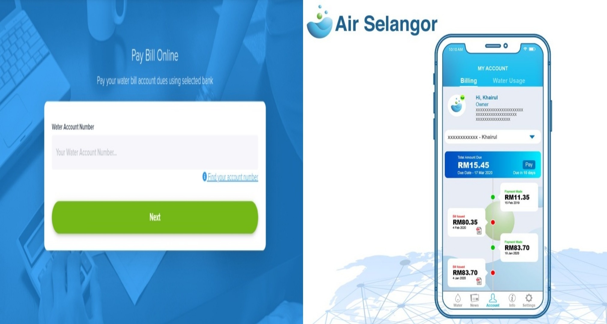 Air selangor semakan Jadual Pasang