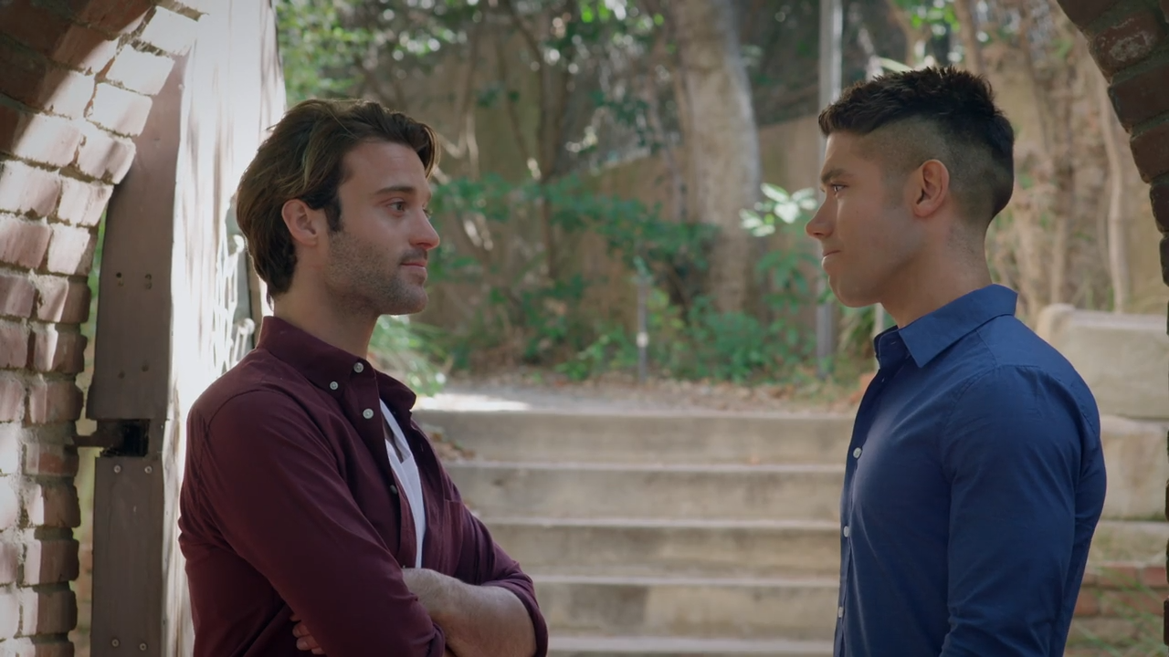 Kristos Andrews & Jacob Taylor in The Killer in My Backyard (2021) DC