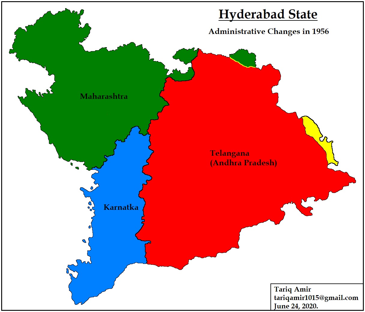 Hyderabad Princely State Map