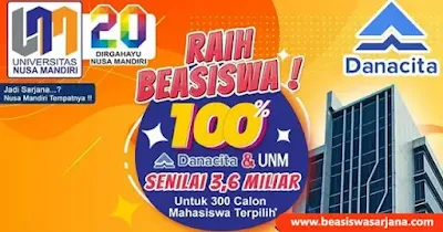 Beasiswa danacita Nusa Mandiri Beasiswa danacita Nusa Mandiri