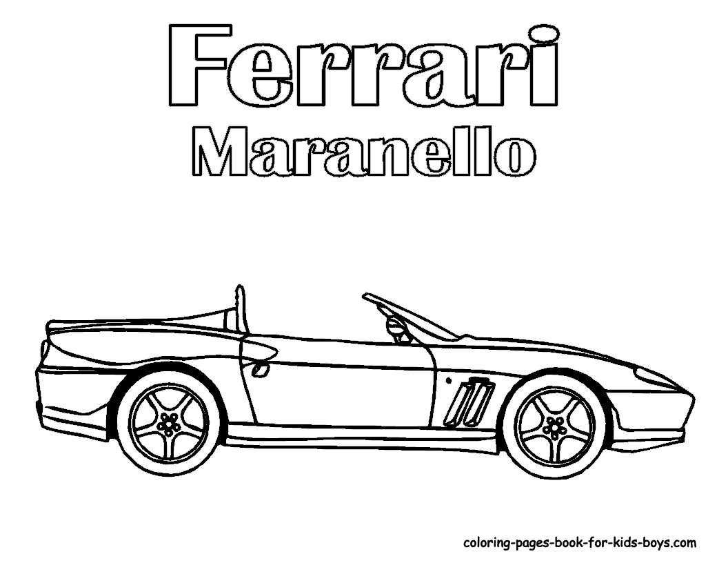 Disegni Da Colorare Auto Sportive