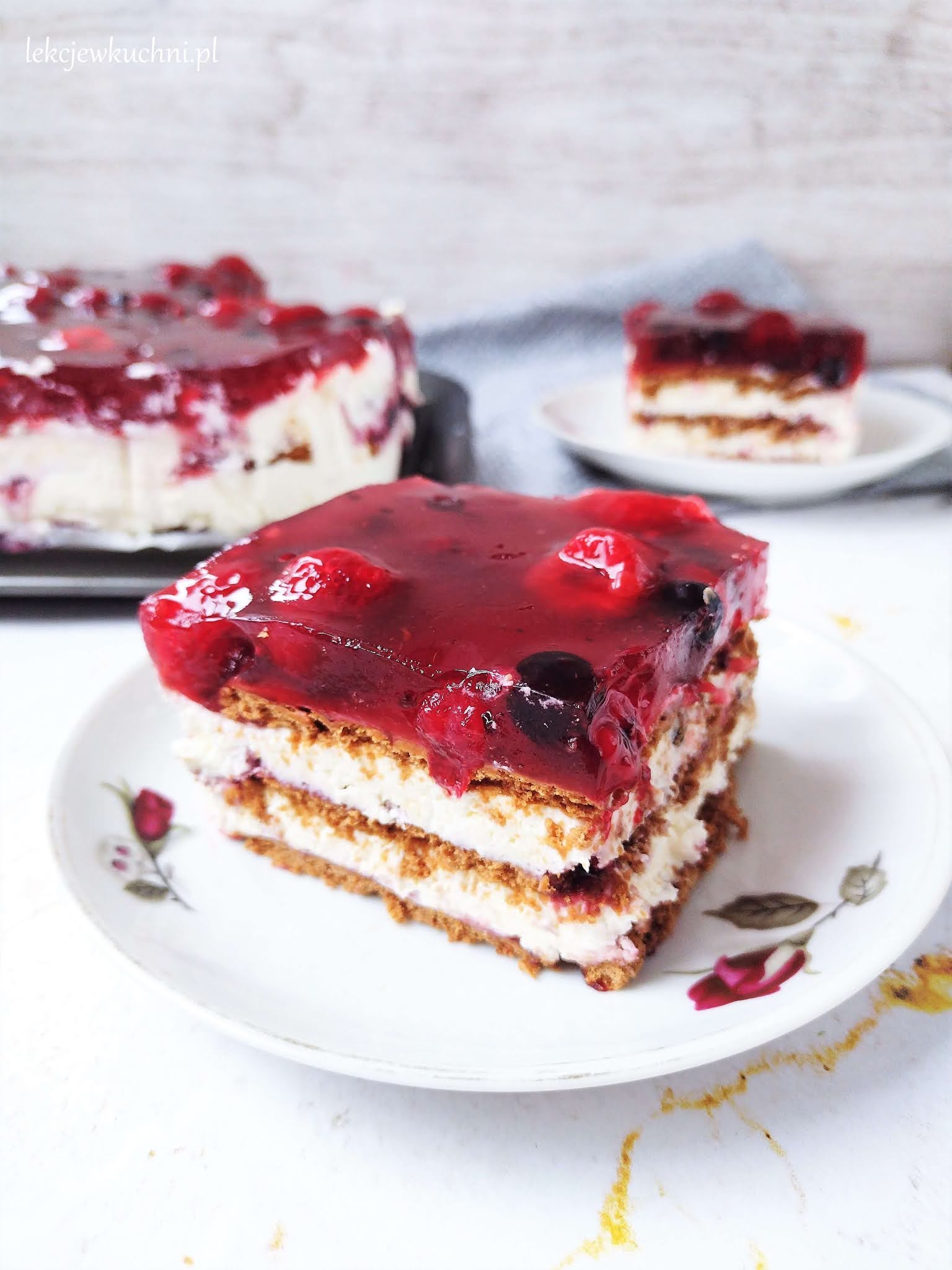 Przygotowanie formy i masa z herbatników