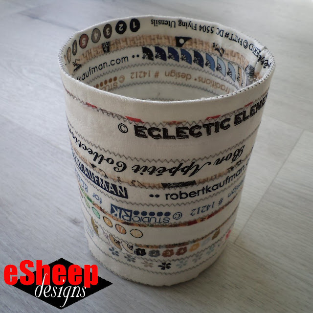 Selvage Fabric Canister by eSheep Designs