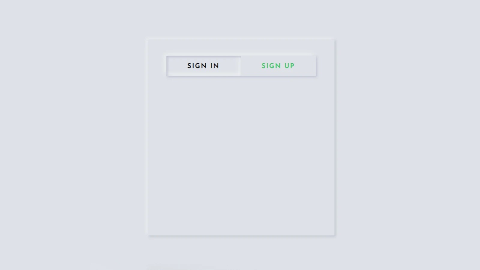 Create a button to open the login and registration form