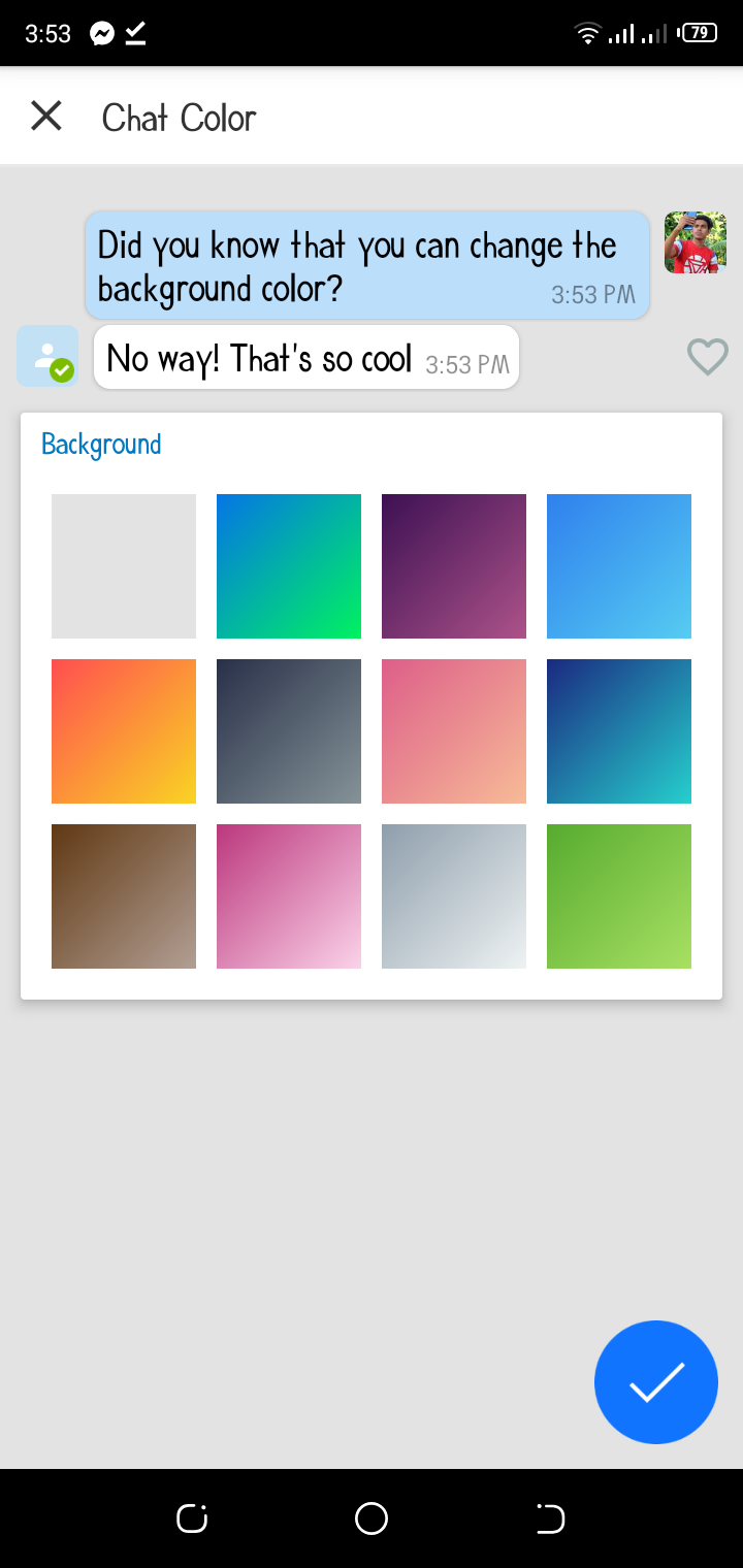 How Change Imo Messenger Background Picture