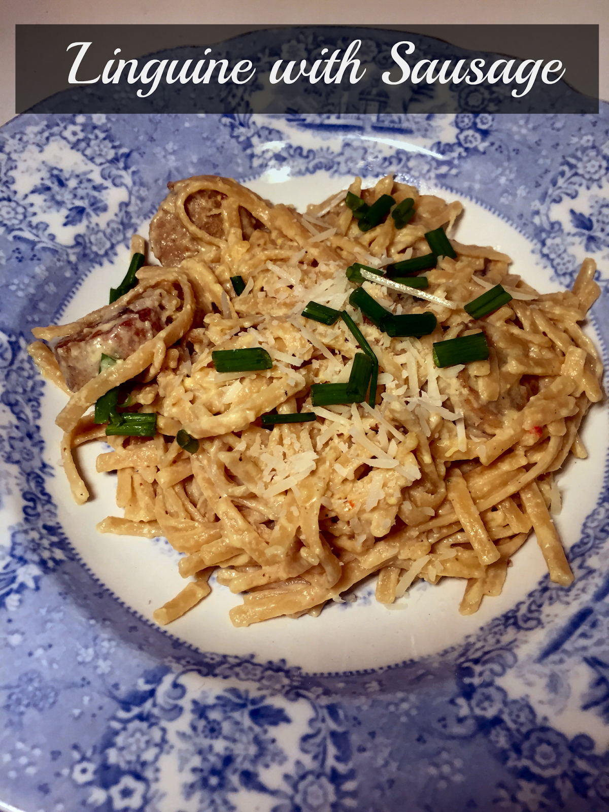 Tasty Eats| Linguine With Sausage & an Easy Egg Sauce