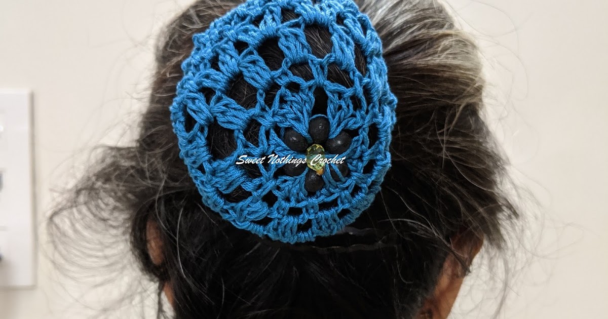 Sweet Nothings Crochet BEADED HAIR NET 6