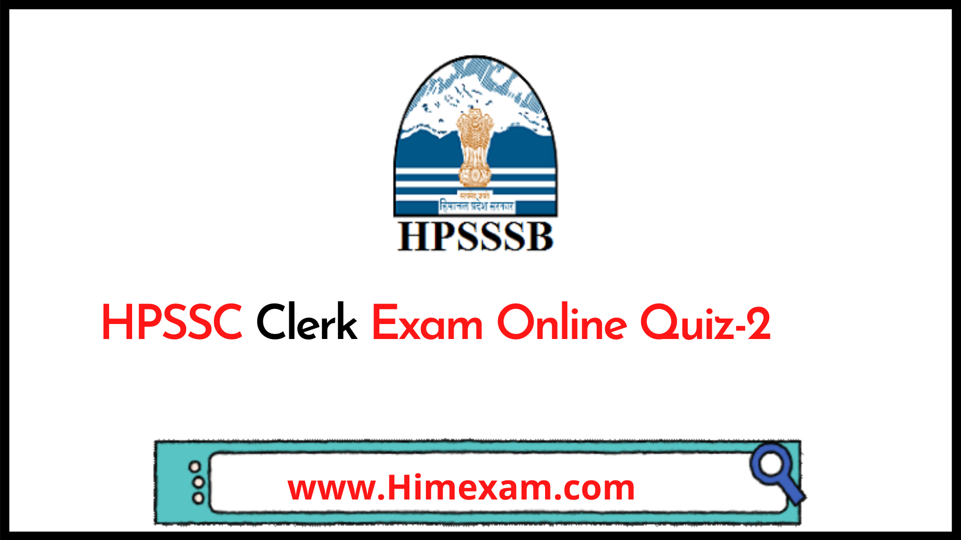 HPSSC Clerk Exam Online Quiz-2