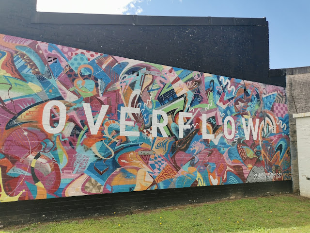 Belmore Street Art | 'Overflow' mural at the Embassy Church