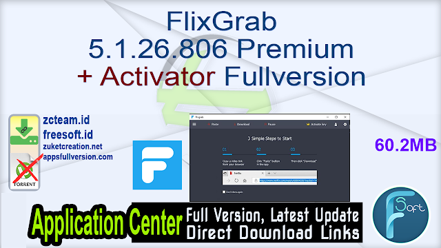 FlixGrab 5.1.26.806 Premium + Activator Fullversion