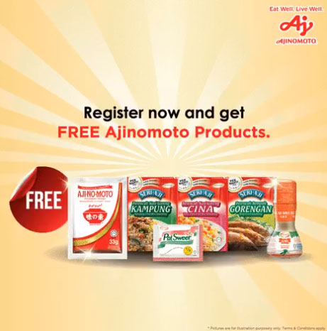 Free Sample Malaysia Free Ajinomoto Products Free Sample Malaysia Free Ajinomoto Products