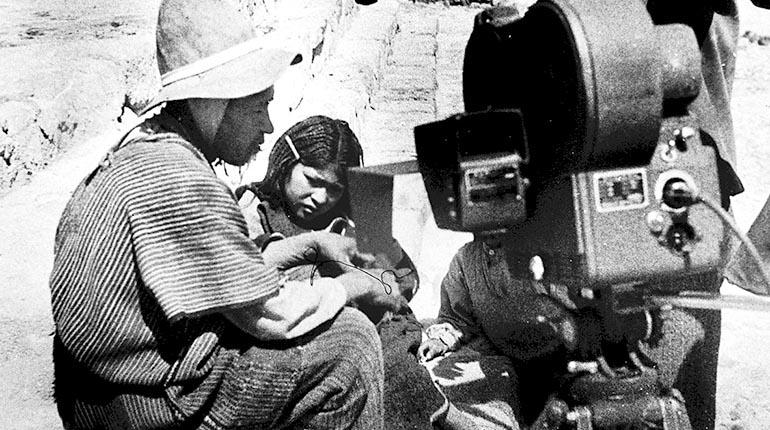 Registro de la filmación del film documental Vuelve Sebastiana de 1953 / WEB 