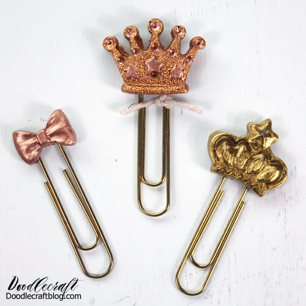 Paperclip Bookmarks Made with FastCast Resin