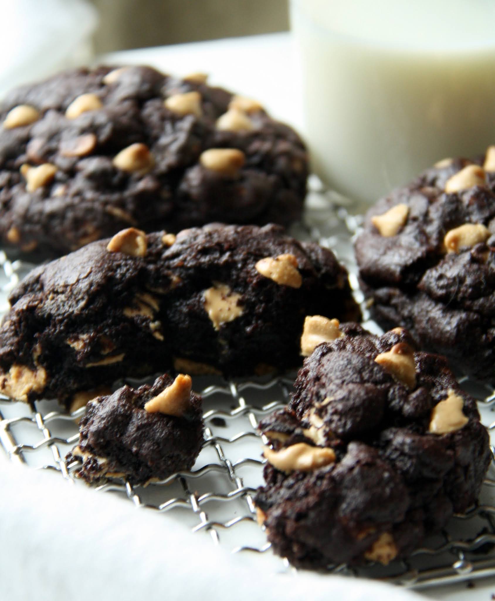 salted sugared spiced™ Levain Style Chocolate Peanut Butter Cookies