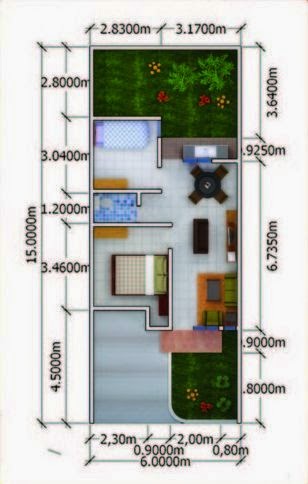 Layout-rumah-puri-mutiara-cibubur-tipe46-jalan-dalang-munjul-jakarta-timur