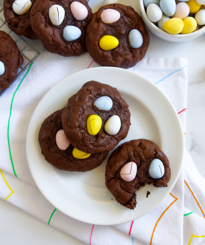 chocolate mini egg cookies