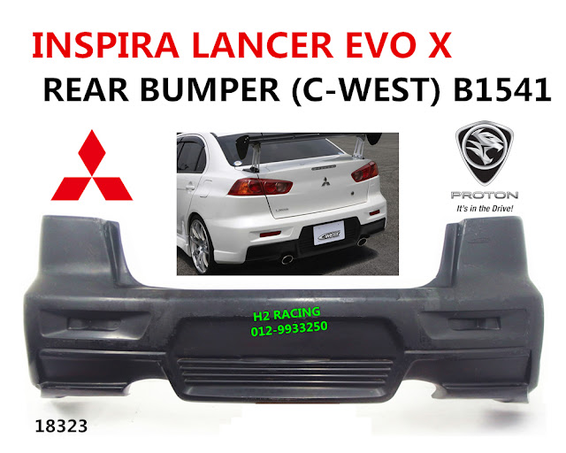 Car Accessories INSPIRA / LANCER EVO X REAR BUMPER (CWEST) B1541