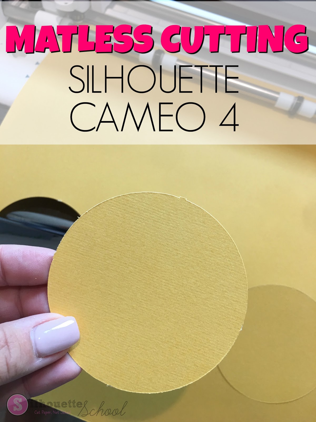 Silhouette CAMEO 4 Matless Cutting Feature Explained Silhouette School