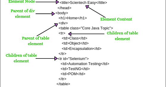 XPath Axes: Ancestor, Following Sibling, Preceding | Scientech Easy