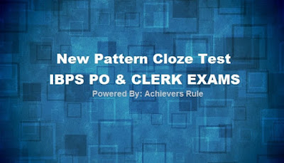 New Pattern Filler - IBPS Prelims New Pattern Filler - IBPS Prelims