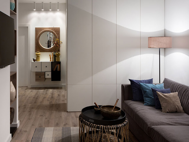 No blog Achados de Decoração: apto decorado de 80 m² com planta complicada