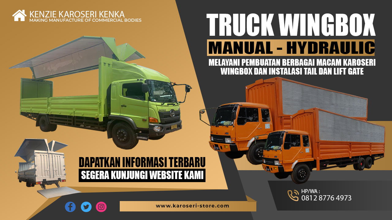 Pembuatan Truk WING BOX HIDROLIK dan MANUAL