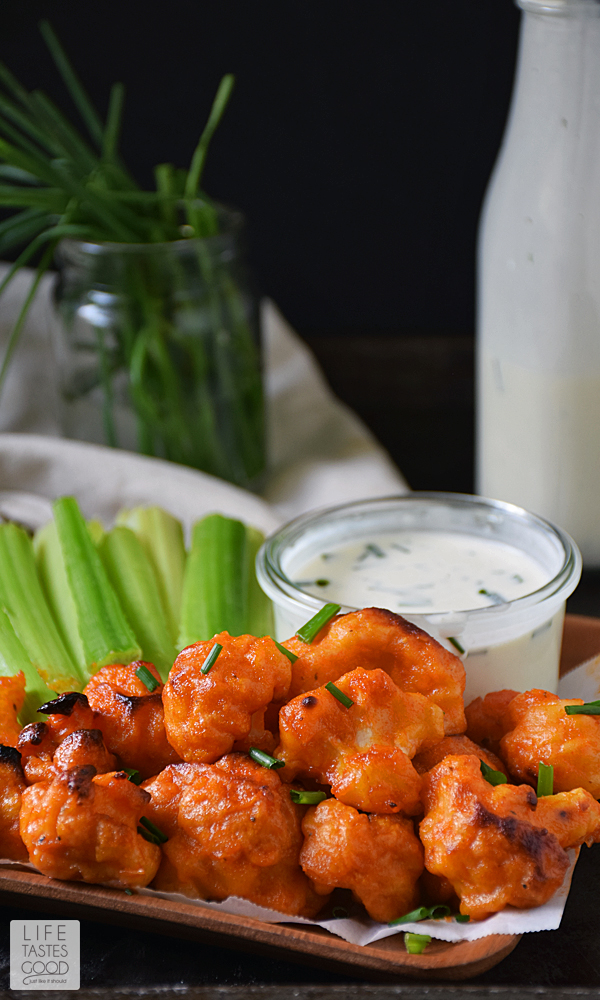 Baked Buffalo Cauliflower Bites | Healthy Super Bowl Recipes You Can Make For Game Day