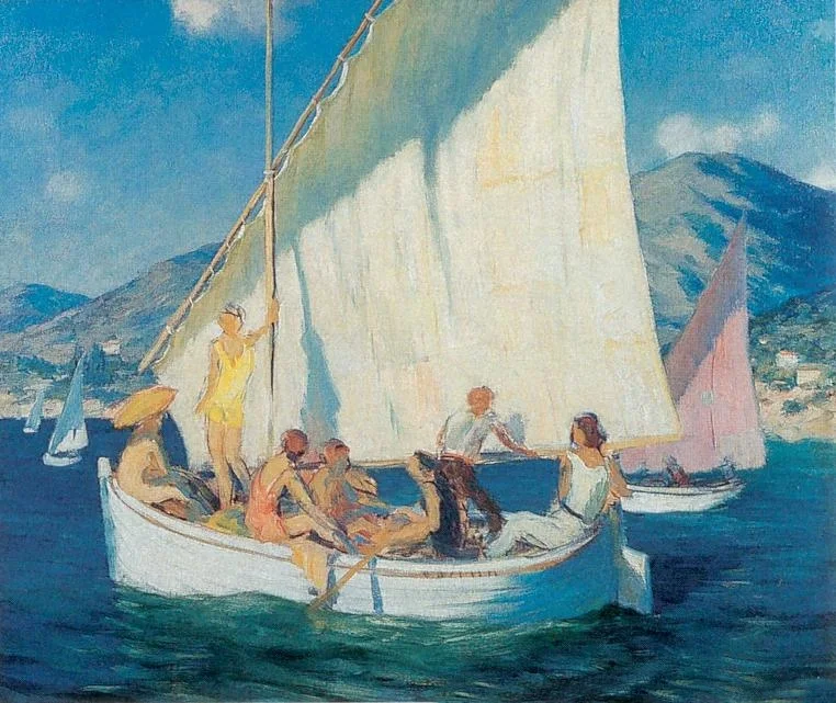 Tavik Frantisek Simon 1877-1942 | Czech Plein-air Colorist painter