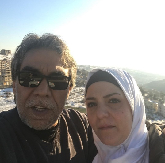 أيمن رضا وزوجته