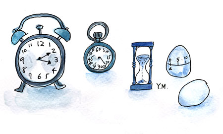 Alarm clock by Yukié Matsushita