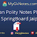 Indian Polity Notes PDF By - SpringBoard Jaipur