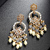 Dazzling crystal kundan earrings