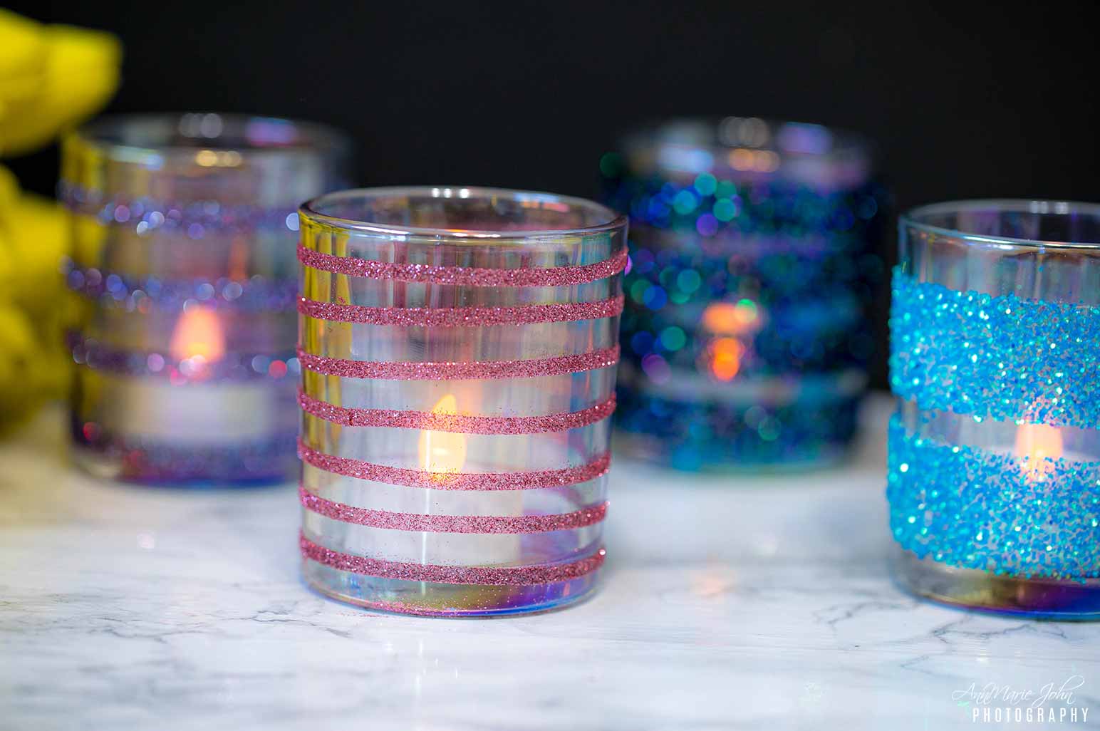 Skip the Mod Podge and Make These Glitter Votive Candle Jars