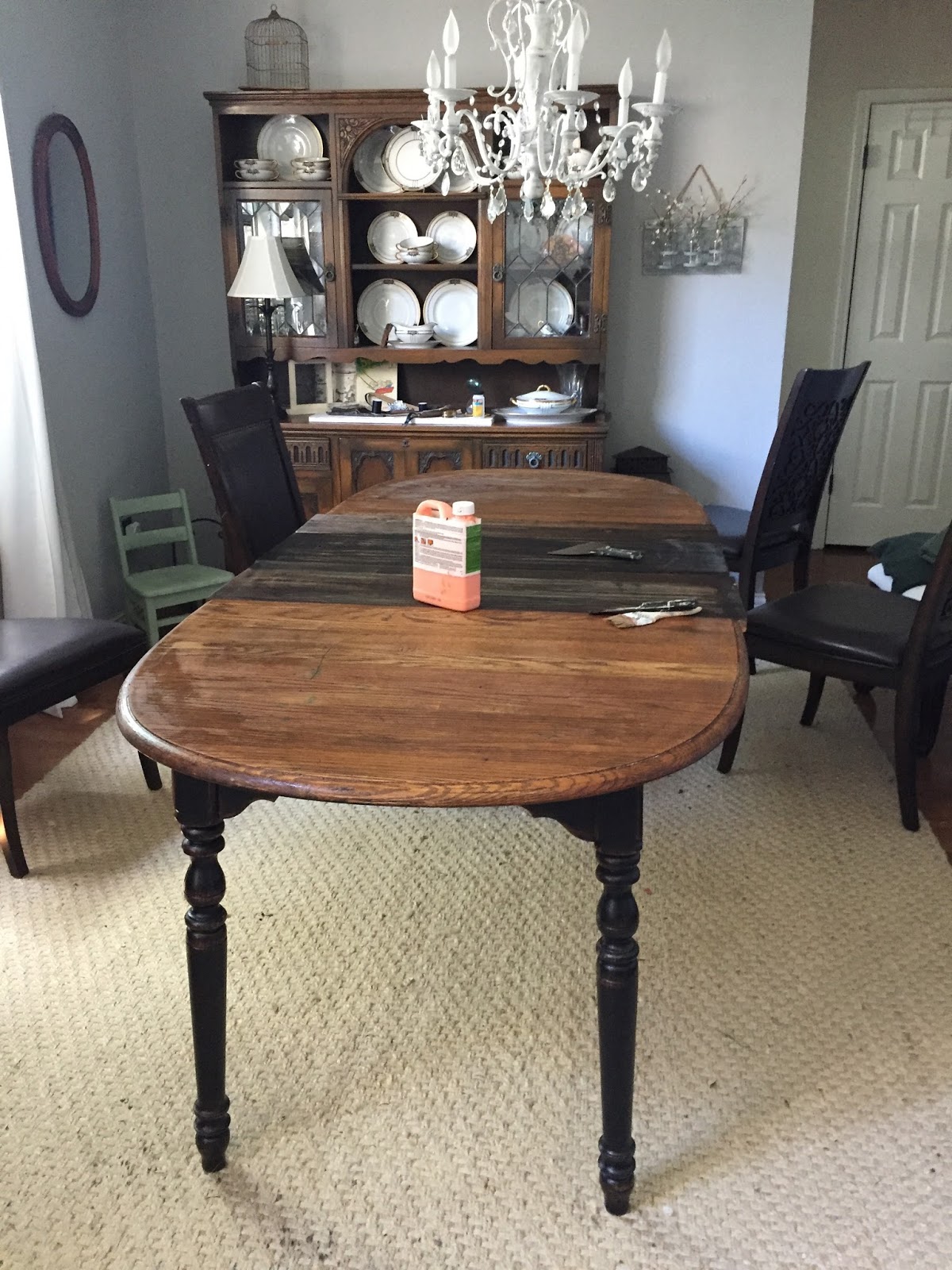 Let's Add Sprinkles Refinishing The Dining Room Table