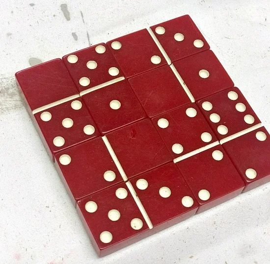 How to make DIY domino coasters for the holidays