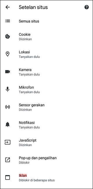 Cara Memblokir Iklan di Google Chrome Android dan iOS