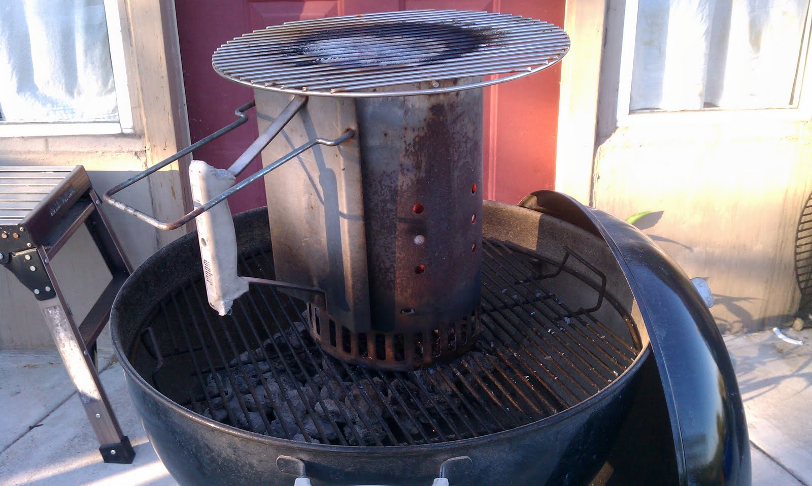 Texas Cookin' at Home Chimney Grill fast, good, cheap and easy