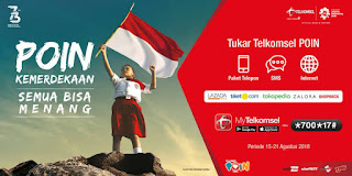 cara tukar poin telkomsel dengan voucher lazada