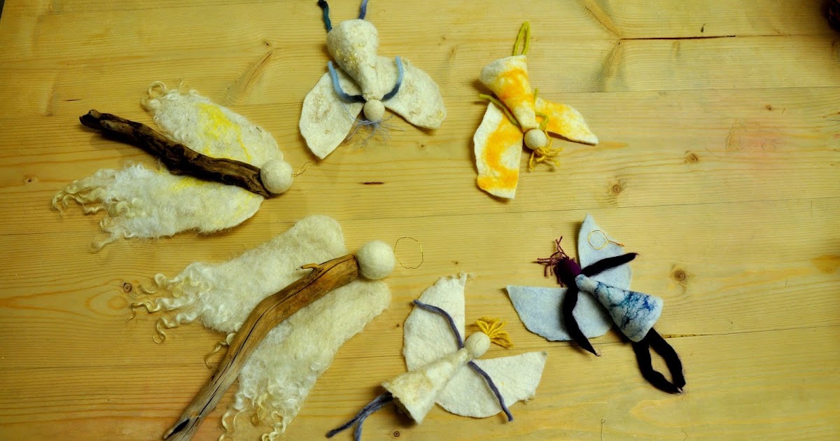 bin im garten: voradventliches filzen