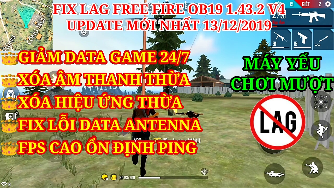 Download Fix Lag Free Fire Ob19 V4 Xoa Am Thanh Hiệu ứng
