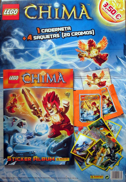 Caderneta de cromos LEGO CHIMA: