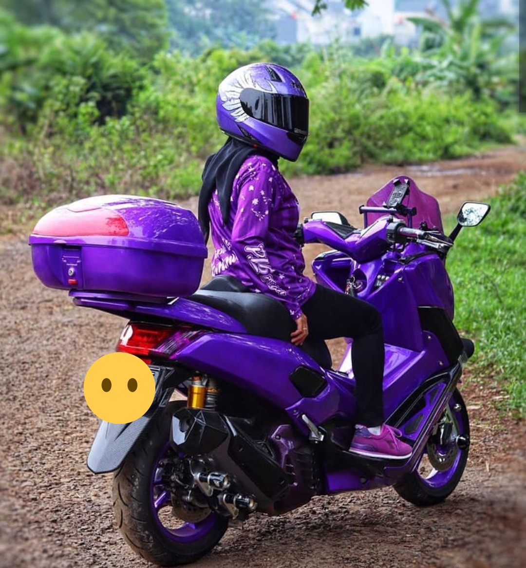 Yamaha Nmax Full Warna Ungu Ala Lady Bikers