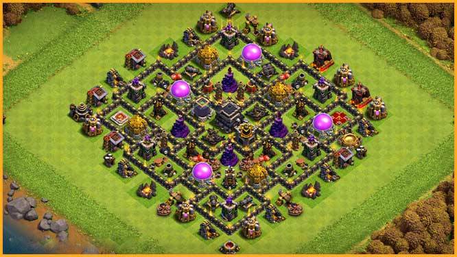 Top 19 Base coc Hall 9 thủ cực tốt 2021  Link copy base Hall 9  Clash of  Clans Việt