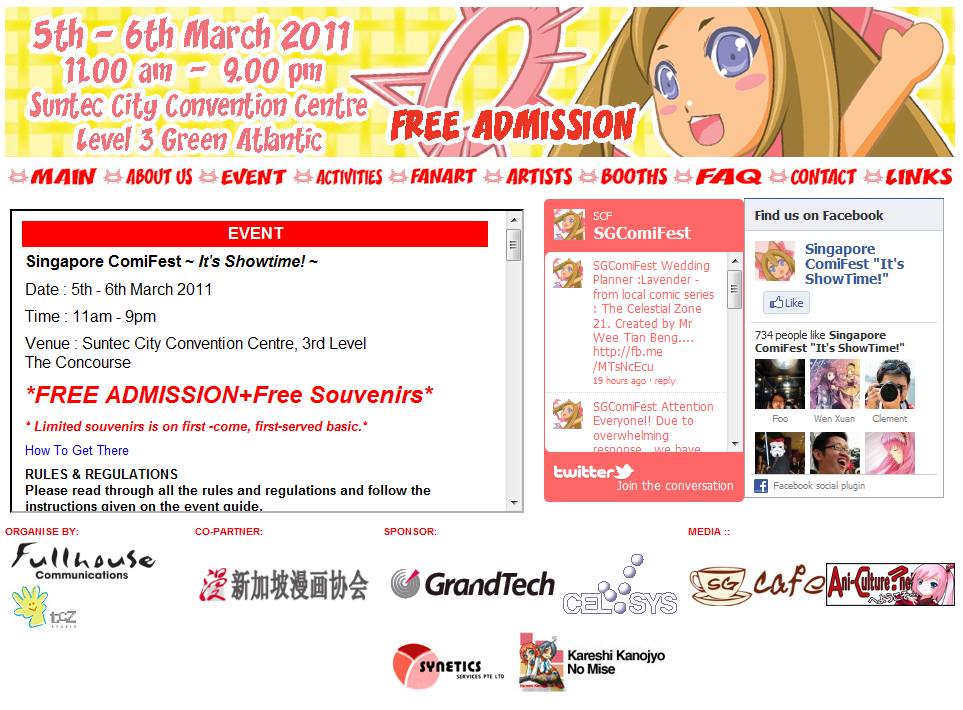 Jason's Anime Blogspot J's Chimes Singapore Comifest