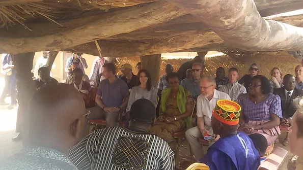 Crown Princess Mary of Denmark and foreign affairs minister Kristian Jensen started a 2 day visit to Burkina Faso