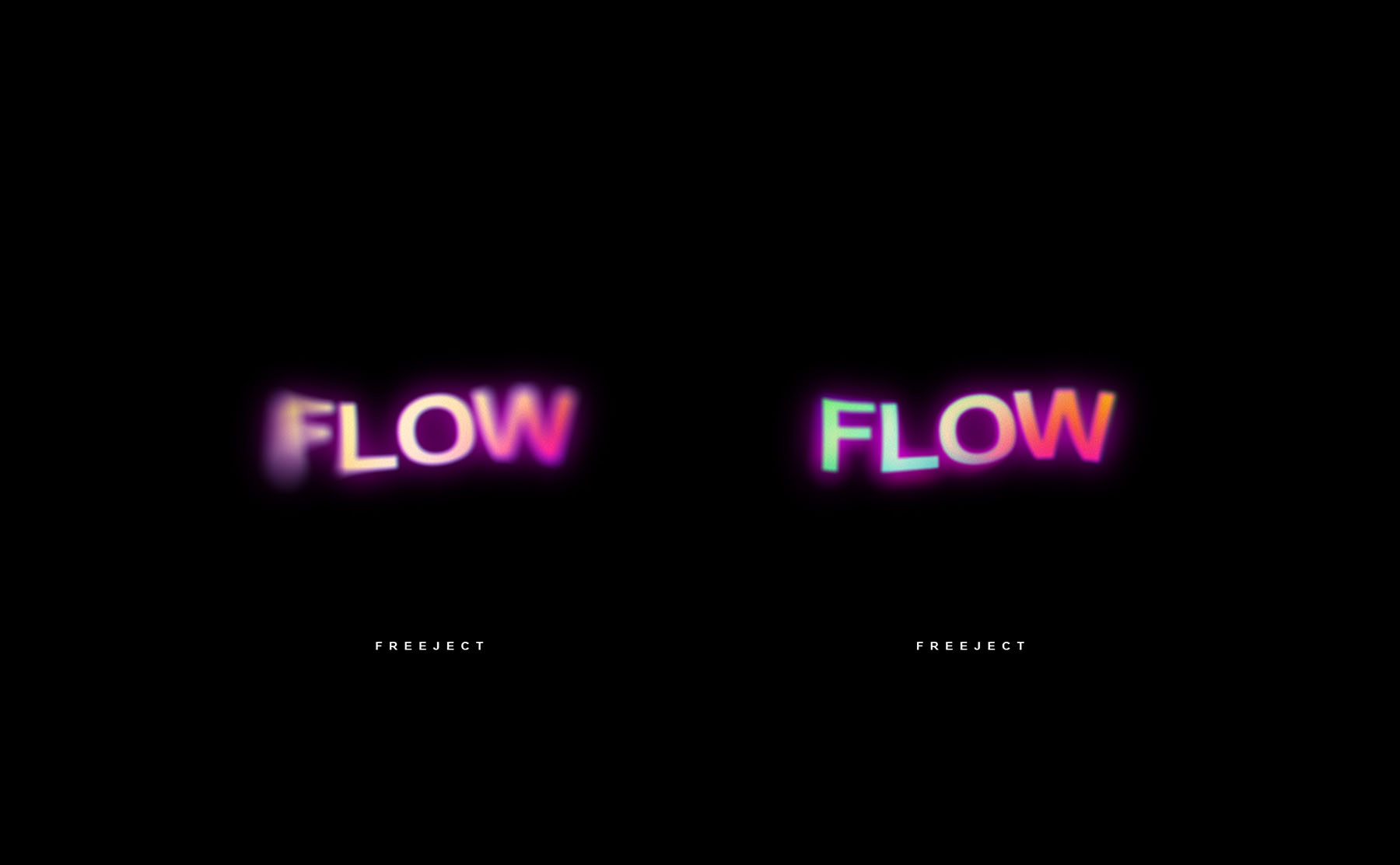 Free Download Glow & Blurry Text Effect Template