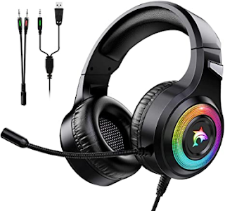 ultra comfort gaming headset this gaming headset can reduce hearing impairment and heat sweat. Comfortable soft leather ear pads and memory foam fit your ears with ease and ensure the best comfort even after several hours